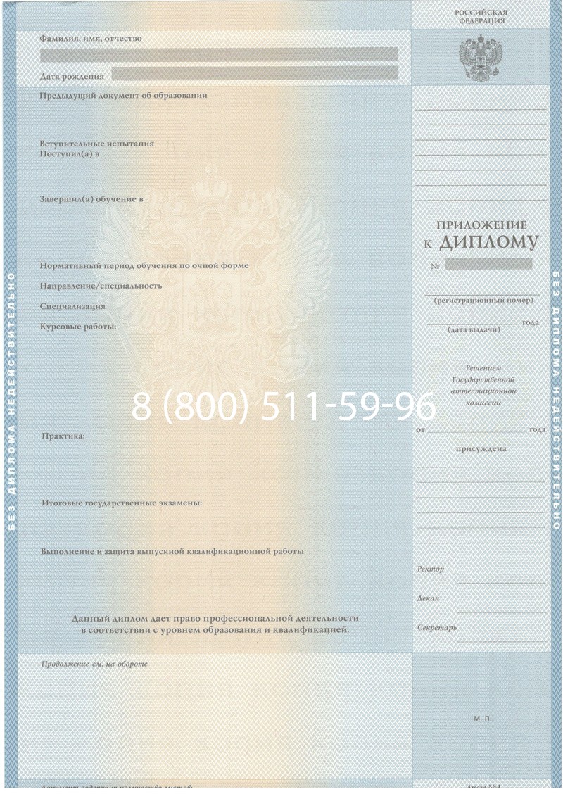 Купить Диплом специалиста 2003-2009 годов в Елце